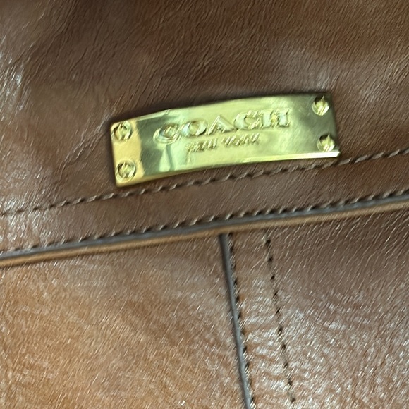 Coach Micha Cheatnut Brown Leather Buckle Riding Boots Size 5.5 Wide Calf - Picture 9 of 10